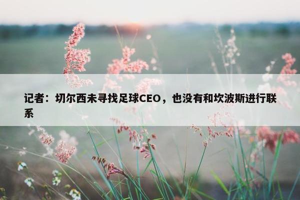 记者：切尔西未寻找足球CEO，也没有和坎波斯进行联系