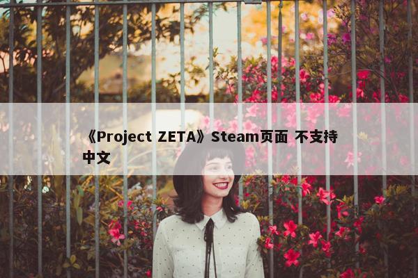 《Project ZETA》Steam页面 不支持中文