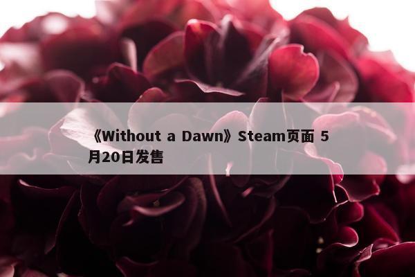 《Without a Dawn》Steam页面 5月20日发售